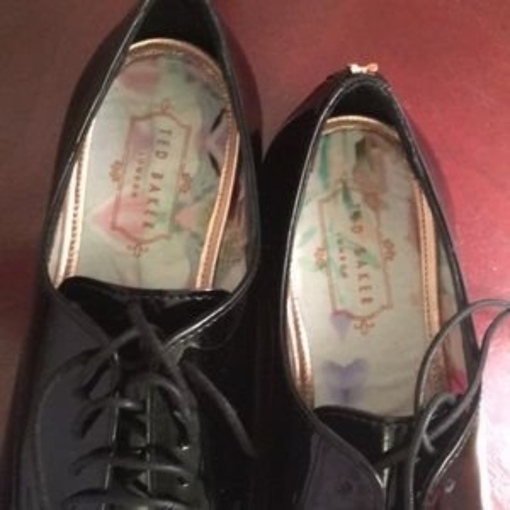 Ted Baker London Black Patent Leather Loafers